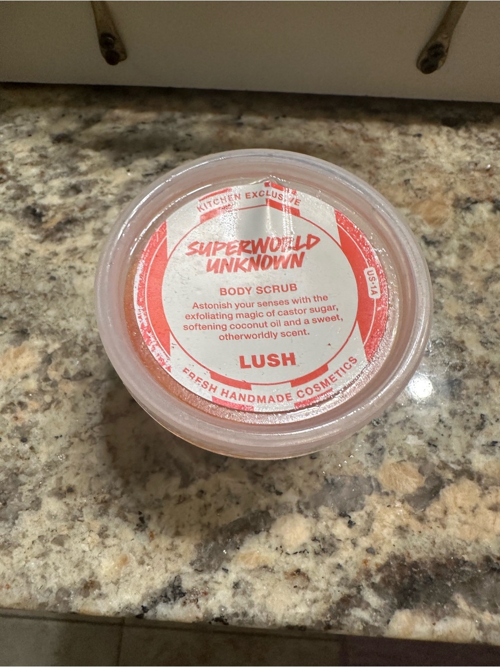 Lush Superworld Unknown Body Scrub Kitchen Exclusive